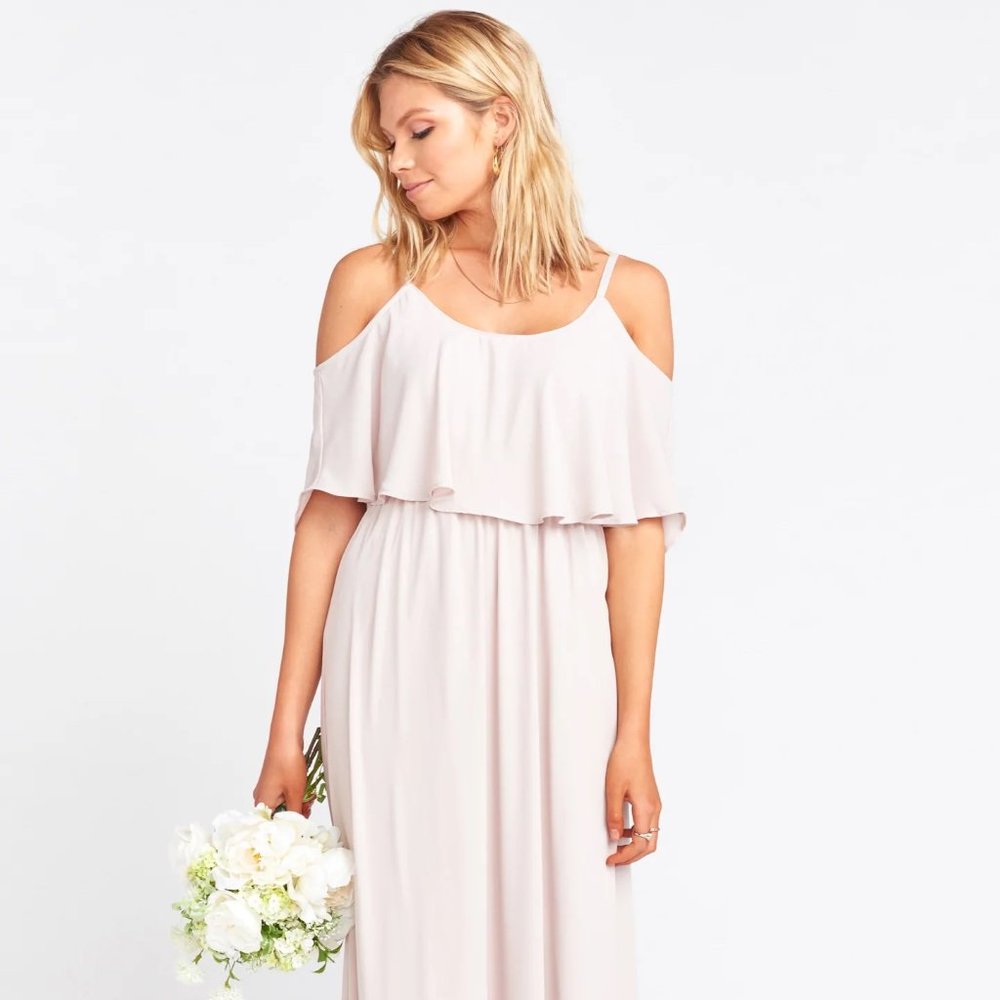 Caitlin Ruffle Maxi Dress